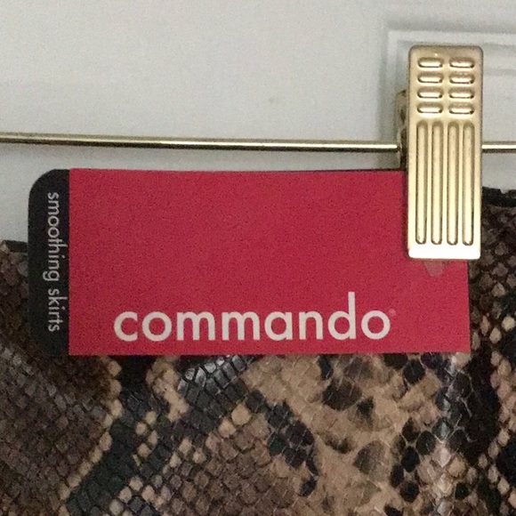 NEW COMMANDO commando faux leather animal mini-skort - sk15 in snake - Picture 3 of 4